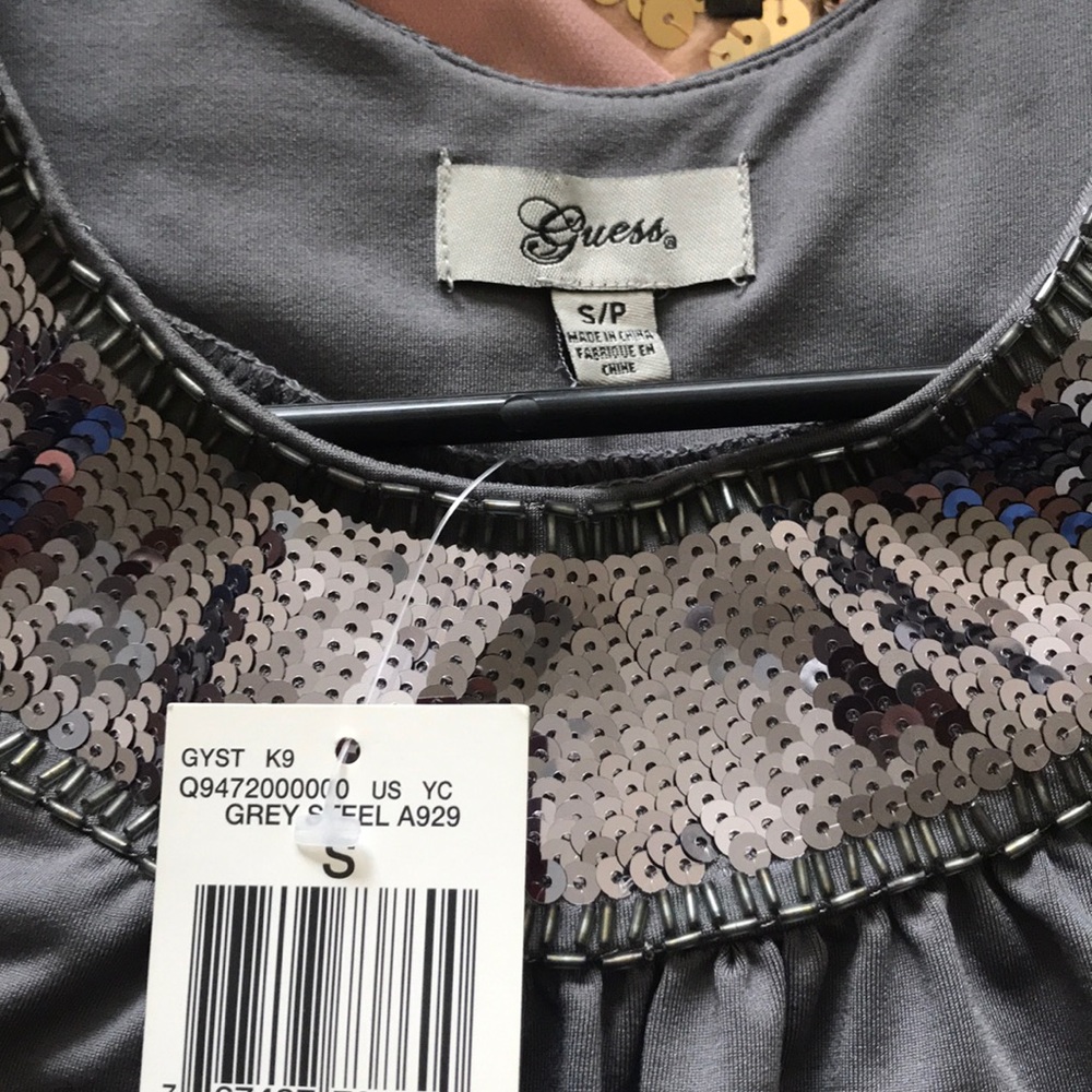 Grey Steel GUESS embellish dress - never worn - Picture 5 of 5